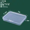 Caja Rectangular de Plástico PP Transparente para Papelería, Accesorios, Piezas, Caja de Embalaje, Caja de Almacenamiento para Tarjetas, Juguetes, con Tapa, Venta al por Mayor
