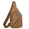 Riñonera de lona transfronteriza nueva para hombre, bolsa de pecho para hombre, mochila de moda para hombre, bolso de hombro, bolsa cruzada deportiva multifuncional