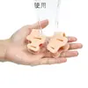 Separador de dedos de silicona de tres agujeros para juanetes, separador de dedos, dispositivo de soporte para corrección del pie, stock de fábrica al por mayor