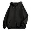 Comercio Exterior Estación Independiente de Amazon Sudadera de Manga Larga para Hombre Oversize con Cremallera Ropa Urbana Hoodie Holgado Stock Disponible