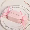 Caja de Dulces para Boda Floral de Nicho, Caja Vacía de Souvenir Europea Estilo Exportación Rosa, Bolsa Estilo Ins, Número de Artículo 032