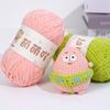 Lana chenilla mate de 3 mm grupo diy hilo para muñeca tejido a mano bufanda sombrero colgante lana