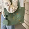 Bolso Tote de Lona Estilo Nuevo 2025, Bolso de Hombro de Lona de Gran Capacidad, Bolso de Mano de Lona de Gran Capacidad y Práctico, Bolso de Lona para Estudiantes de Tutoría de Moda