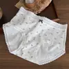 7250 Renda Flor de Coral Fresca Tesouro Jacquard Classe A Algodão Roupa Íntima Feminina Algodão Respirável Gancho Estendido Probióticos 10A