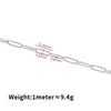 Corrente Oval Soldada de Aço Inoxidável Corrente de Clipe de Papel em Forma de O Corrente Longa Pulseira Colar DIY Feito à Mão Acessórios de Joias