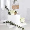 Decoración creativa para pastel de cumpleaños, con encaje de papel kraft fresco estilo Mori, para insertar