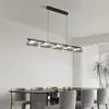Lustre Minimalista Italiano para Sala de Estar Transfronteiriço, Luminárias Circulares Modernas Nórdicas de Linha Reta de Alta Qualidade Estilo Designer para Sala de Jantar e Quarto