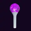 Luz de Mano de Diamante Controlada por App Bluetooth para Conciertos con 15 Colores, Luz de Mano de Acrílico Brillante, Palo de Soporte de Ventilador Prop