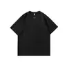 Camiseta Masculina Xintang de Manga Curta para Homens, Gola Redonda, Caimento Solto, Camiseta de Manga Três Quartos, Novo Estilo de Verão, Camiseta Tendência Retro Japonesa