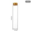 Botella de Vidrio de Borosilicato Alta de 37 mm con Tapa de Aluminio, Botella para Empaque de Dulces, Botella para Suplementos de Salud, Botella Pequeña para Medicina de Cápsulas de Cordyceps