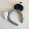 Diadema Creativa de Pingüino y Cabeza de Pez de Dibujos Animados Adorable y Divertida Diadema de Peluche para Niña Foto Lavado de Cara Pasador de Pelo Diadema Divertida