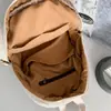 Mochila de veludo 602 tecido macio qualidade excelente estabilidade do cliente
