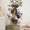VA-E148 Panda Bambu Aquarela Desenho Animado Decoração de Quarto Sala de Estar Entrada Embelezamento Adesivos de Parede Autoadesivos Comércio Exterior