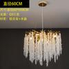 Lustre Italiano de Cristal de Alto Nível de Luxo Leve Criativo Lustre de Galho para Sala de Estar, Quarto de Vila, Restaurante, Sala Modelo, Salão de Exposição