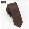 2025 Nueva Corbata Estrecha de Sarga Color Sólido Jacquard para Hombre Moda de Negocios Corbata de Mano Fabricante Venta al por Mayor