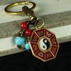 Pingente chaveiro moeda cinco imperadores marca Bagua pingente chave de carro masculino artesanato em metal atacado marca bagua daji