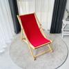 Silla de playa de madera maciza, reclinable de madera, plegable, para descansar el almuerzo, de lona Oxford, portátil para exteriores, silla de acompañamiento, silla de ocio.