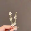 Clip para el pelo de chica dulce con esmalte de color temperamental, flor pequeña, nuevo clip para el flequillo lateral de mujer, clip de pelo de alto sentido