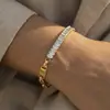 Diseño de Estilo Ins Europeo y Americano Pulsera y Collar Exagerados con Incrustaciones de Circonita, Set de Acero de Titanio Transfronterizo 18K Joyería al por Mayor