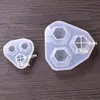 Moldes de Silicone Artesanais DIY, Moldes Pequenos de Diamante para Pingentes, Moldes de Diamante, Moldes de Resina e Outros