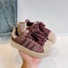Tênis Shell para Meninos Outono 2025 Marca Moderna Infantil Velcro Skate Esportes Calçados para Meninas Treinamento Moral Estudantil