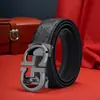 Cinturón de Piel Genuina para Hombre Hebilla Automática de Aleación Letra G Cinturón de Vaqueta Repujada Casual de Negocios en stock