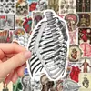 50 pegatinas de órganos humanos para resolver el problema en estilo graffiti creativo decoración cuaderno cuenta manual pegatinas impermeables