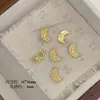 Color Dorado Auténtico Chapado Conservación del Color Alas de Ángel Luna Varita Mágica Corazón Gota de Agua Zirconia Colgante Colgante DIY Accesorios Hechos a Mano