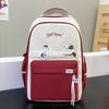 Nova Mochila Escolar de Nylon com Aparência Premium para Alunos do Ensino Fundamental, Mochila Gatinho Fofo, Mochila Casual de Grande Capacidade Atacado