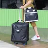 Bolsa con Carrito de Ruedas Universal Bolsa de Viaje para Mujer Caja de Cabina Portátil Bolsa de Viaje para Distancias Cortas Estilo Coreano Bolsa de Equipaje Portátil Moderna