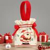 Bolsas de Regalo Creativas Navideñas, Bolsas para Empacar Manzanas de Nochebuena, Bolsas de Regalo Navideñas, Bolsas de Lona Portátiles para Dulces