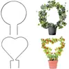 Marco de trepa para plantas de hierro transfronterizo, marco de escalada con forma de corazón redondo, marco de clemátide de tortuga de montaña, marco de trepa para enredaderas, soporte para plantas