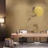 Papel Tapiz Bambú Sala de Estar Pared de Fondo Tela para Pared Revestimiento de Pared Estudio Dormitorio Sala de Té Mural Oferta Especial Transmisión en Vivo Desde 1m Piezas Productos de Alta Calidad