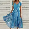 Transfronterizo 2022 transfronterizo Europa y Estados Unidos verano nuevo ropa de mujer vestido urbano ocio moda tejido costura ropa de mujer