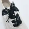 Cadarços Especiais de Renda com Cadarço, Tênis de Lona da Moda Personalizados, Sapatos de Couro, Preto, Branco, Cor Camelo, Cadarços Elásticos