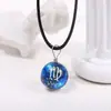 Venta Caliente Transfronteriza Collar Luminoso de las 12 Constelaciones Cadena de Clavícula Simple de Moda Colgante Personalizado para Niños y Niñas Collar de Pareja