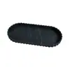 Bandeja oval de renda antiderrapante espessa para lavatório, suporte de exibição decorativo, organizador de armazenamento para batom, cosméticos, joias