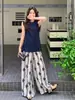 Calça Wide Leg de Algodão e Seda para Mulheres, Emagrecimento, Fina, Adequada para Usar em Casa e ao Ar Livre, Calça Wide Leg Casual Solta, Cintura Alta, Versátil, Efeito de Caimento de Verão