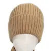 Conjunto de Tres Piezas de Sombrero 100% Lana Pura, Gorro de Punto de Color Sólido Otoño e Invierno para Hombres y Mujeres, Gorro de Invierno Cálido (Compra Única de Sombrero)