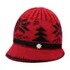 Sombrero de punto de ala ancha con pelo de conejo para otoño e invierno, sombrero de lana cálido con forro polar para mujeres de mediana edad, ancianas y abuelas