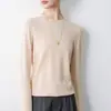 Suéter de punto fino de una sola pieza, redondo y plano, para mujer, holgado y estilizado, top de punto gris para otoño e invierno