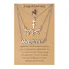 Juego de Collares Apilables de Acero Inoxidable de 12 Constelaciones Tendencia Europea y Americana Transfronteriza con Tarjeta Collar de Constelación Venta al por Mayor