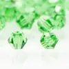 Cuentas sueltas de cristal de dos puntas con borde superior, de 4 mm, para manualidades, accesorios de joyería