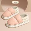 Chinelos de Algodão para Casa com Cobertura para Calcanhar para Homens, Tamanho Grande de Inverno Tecido de Penugem Impermeável para Interior Doméstico Sapatos Quentes de Algodão Masculinos Femininos Venda por Atacado
