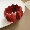 Pulsera Ovalada Geométrica Manchada de Acrílico Moda Transfronteriza Europea y Americana Pulsera Sencilla Diseño de Nicho Joyería Hecha a Mano para Mujeres