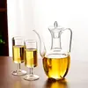 Tetera Imitación Dinastía Song con Filtro Tetera para Té Verde Vidrio Resistente al Calor Tetera Pequeña de Vidrio Mandarina Espesa Tetera de Vidrio Se Puede Calentar a Fuego Directo