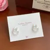 Aretes de Corazón Azul Manchado para Mujer, Pines de Plata, Dulces de Verano, Ligeros, Lujosos, de Gama Alta, Elegantes, Aretes de Corazón de Niña con Lazo