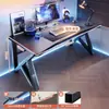 Mesa de computador, mesa de trabalho, conjunto de mesa e cadeira para jogos em casa, mesa simples para quarto, estação de trabalho, mesa de estudo, mesa de escritório para apartamentos de aluguel