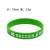 Pulseira de Silicone Temática de Futebol Copa do Mundo Transfronteiriça Borracha Ecológica Souvenir para Fãs