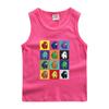 Chaleco infantil ropa infantil para niños lobo espacial asesino verano nuevo bebé camiseta sin mangas delgada exterior algodón top